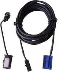 FABULETTA Telephone Microphone Wiring Harness Compatible with forPeugeot 307 408 forCitroen C5 for Suzuki SX4 RD45 12V Car Electronics Kit Black