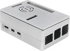 Raspbeiry Pi 5 ABS Case Silver Plastic Shell Support Cooling Fan Flt for Active Cooler for RPI 5 Pi5 Replacement for OEM New 2026 High for Reliable Electronic Component, Precision, Stable Performance