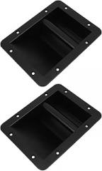 2pcs Recessed Audio Speaker Handles Cabinet Pull Handles Side Replacement for Stage and Home Audio Equipment