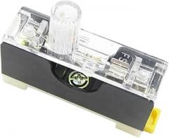 1pc FS101 10A 6 * 30mm Fuse Socket with Indicator Light DIN Rail Mounted Fuse DIY Electronics New for Arrival 2025 High for Quality