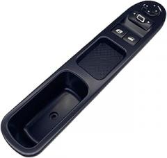 Car Window Control Switch Button Window Control Switch for Peugeot 207 2007 2008 2009 2010 2011 2012 2013 2014 Front Electronic Master Car Power Window Lifter Switch Button 6554qc 6554.Qc