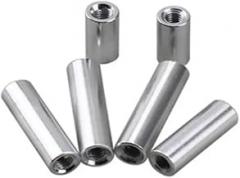 10pcs Aluminum Standoff Spacer Studs - M2 M2.5 M3 M4 M5 M6 M8 - Flat Head, Double Thread Coupling Nuts(M4x5x6mm)
