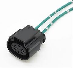 2 Pin Female 6.3mm Automotive Waterproof Electronic Fan Resistance Connector Fuse Power Box Plug 1897214-1 AICNRUT(15cm wire)