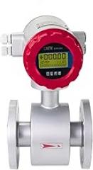 Water Flow Meter, Turbine Water Flowmeter Sewage Waste Water Flowmeter Integrated Electromagnetic Electronic Flow Meter 4-20mA RS485 Modbus(DN10)