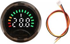 High-Precision Two-Wire Circular Display Voltage and Electricity Indicator with Power-Off Memory Function DC7-100V Replacement for OEM New 2026 High for Reliable Electronic Component