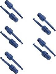 Heyiarbeit Test Leads Testing Hook Clip Probe Electronics Silicone Test Leads for Electronic Testing P5001 58mm Length 600V/3A Blue 10 Pcs