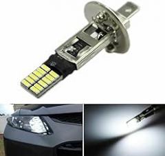 6500K HID Xenon White 24-SMD H1 LED Replacement Bulbs For Fog Lights Driving DRL