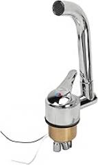 RV Water Faucet 360 Degree Rotatable Stainless Steel Hot Cold Water Supply, Ideal for Campers, Travel Trailers, and RVs