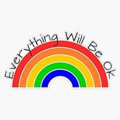 Everything Will Be Ok Sticker Vinyl Waterproof Sticker Decal Car Laptop Wall Window Bumper Sticker 5
