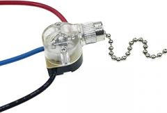 Versatile Semi-Clear Pull Chain Switchs Plastic Pull Chain Switches for 3-Wire Ceiling Light Or Pendant Fixture Durable Hangings Lamp Durable Replacement Pull Chain Switchs 3-Wire Plastic Pull Chain