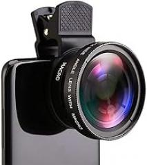 2 Functions Mobile Phone Lens 0.45X Wide Angle & Macro HD Camera Lens for & Android Phone