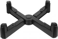 NUOBESTY Movable Computer Tower Bracket Wheels Desktop Stand for Pc CPU Holder Storage Versatile Home Office Organizer Frame Design