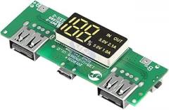 Led Dual USaB 5V 2.1A Micro Input Power Branrk 18650 Batrtrery Board Overcharge Overdischarge Short Circuit Protection New 2025 for Arrival High Reliable Electronic Component, Stable Performance