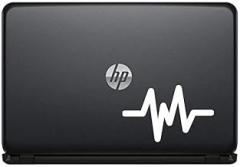 Heartbeat Line Version 3 Vinyl Decal Sticker for Computer MacBook Laptop Ipad Electronics Home Window Custom Walls Cars Trucks Motorcycle Automobile and More (White)