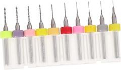 jojofuny 20pcs Tungsten Steel Spiral Drill Bits Beeswax Opening Precision Electric Drill Rotary Bits for and Construction Projects