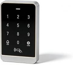 Security Door Handle Keyless Lock Knob, Electronic Keypad Access Control, Black Design - Smart Combination, Delay Setting, Outdoor Use for Front Entry