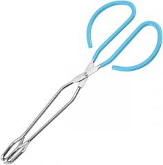 Kitchen Scissor Tongs With Comfortable Grip Heavy Duty Stainless Steel Scissor Cooking Tongs (blue) Cooking Tong (Sky Blue, One Size), adeBLa4m0