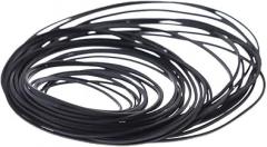 Rubber Belts 0.7mm 1mm Cassette Mixed Square Flat Cassette Recorder Strap 30Pcs Black