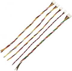 fengpeng 5Pcs JST GH 1.25 2P 3P 4P 5P 6P Male Female Connector with 30AWG Silicone Wire 15cm Cable GH1. Single Double(Opposite Direction,15CM_2P)