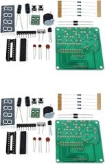 HiLetgo 2pcs AT89C2051 Digital LED Display Electronic Clock DIY Kit 0.56 Inch 4 Bits Electronic Clock Production Suite DIY Kit Red LED Tube 3V-5V