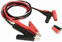 Dual Probe 90cm Test-Lead with 4mm Banana Connector and Fully Insulated Clip for Multimeter, Red Black Silicone Wire for Accurate Electrical Measurements and Electronic Device Testing