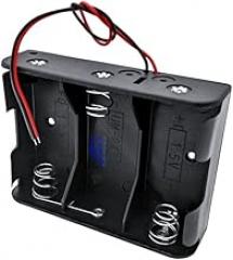 Three/3X C DIY Battery Holder Case Box Base 4.5V Volt PCB Mount with Bare Wire Ends