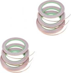2sets Conductive Adhesive Tape Foil Tape for Machines Electronics Guitar Black 3rolls*2