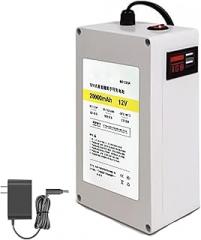 DC 12V 10400mAh 20000mAh 30000mAh 40000mAh 50000mAh Rechargeable Powerful Portable Polymer Lithium Battery for LED Strip CCTV Camera Electronic Organ Router