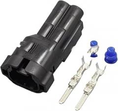 1 Set 6187-2801 6187-2804 HM 090 Automotive Connector Female Male 2 Pin Power Waterproof Electronic Connector(Lavender)