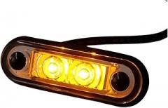 1/2/4pcs 12V/24V LED Side Marker Car External Yellow Light Waterproof Indicator Bus Truck Lorry Indicator Trailer Rear Side Lamp New 2026 High For Reliable Electronic Component