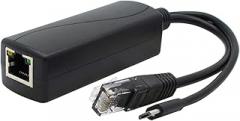 ANVISION Gigabit PoE Splitter, 48V to 5V 2.4A Micro USB Ethernet Adapter, Compatible with Raspberry Pi 3B+, IP Camera and More