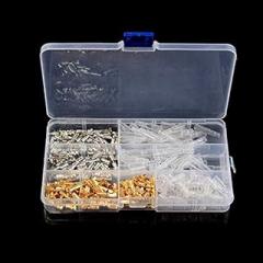 320pcs 80set 4mm Terminals Male Female Wire Crimp Connectors Terminal with Insulation Sheath for Car Auto Electronic Starter