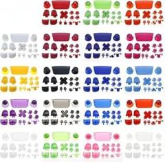 LightFairy Full Set Joysticks Dpad Button R1 L1 R2 L2 Direction Key ABXY Trigger Buttons for PS5 V2 2.0 BDM-020 Controller (Red)