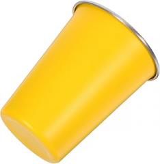 Milisten Stainless Steel Coffee Cup Metal Drinking Mug Single Layer Outdoor Camping Cup Portable for Hot Drinks