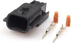 Artemisia 2 Sets 2 Pin 7282-8851-30 7283-8851-30 Automotive Waterproof Electronic Connector Housing Wire Socket Female Male Plug (Color : Army Green, Size : 2 Set of Male)