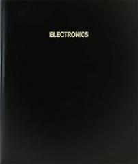BookFactory Electronics Log Book/Journal/Logbook - 120 Page, 8.5''x11'', Black Hardbound (XLog-120-7CS-A-L-Black(Electronics Log Book))