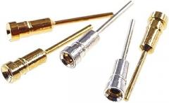 200Pcs Hot Swap Socket Led Switches Mechanical Keyboard Crystal Base Pin 9.7 Mm Height for 0.5 Round Plug Gold Nickel Plated New 2025 Arrival High Reliable Electronic Component, Stable Performance