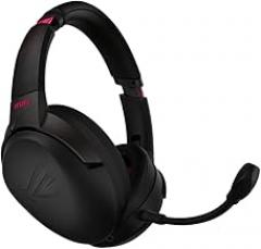 ASUS ROG Strix Go 2.4 Electro Punk Wireless Gaming Headphones with USB-C 2.4 GHz Adapter | Ai Powered Noise-Cancelling Microphone | Over-Ear Headphones for PC, Mac, Nintendo Switch, and PS4