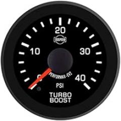 ISSPRO R17333 EV² Electronic Turbo Boost 0-40 - Full Kit, Black Face, Red Pointer, Green Backlight, Black Bezel, Black