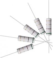 10Pcs 5.1 Ohm Resistor, 5W 5% Tolerance Metal Oxide Film Resistors, Lead, Flame Proof for DIY Electronic Projects and Experiments