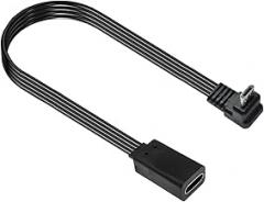 Flexible Silicone USB Type C Female to Microed USB Male Charging Cable Length Option Fast Charging Cord for Electronics