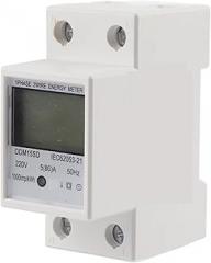 5-80A DDM15SD LCD Backlight Digital Display Energy Meter Single Phase Din Rail Electronic Energy KWh Meter
