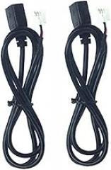 hejhncii Black Car Stereo Electronic Flush Mount USB Port Panel Extension Cable Adapter 4Pin+6Pin Connector Sockets for Car Radio Stereo