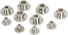 2/3/3.17/4/5/6/6.35/7/8/10/11/12/14mm Rigid Flange Coupling Motor Guide Shaft Coupler Connector with Jackscrew