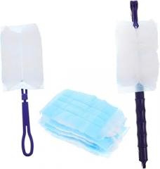 22pcs Reusable Duster Refills for Home Cleaning Flexible Electrostatic Dust Capture Heads for Desks Shelves Electronics Efficient Dust Removal Kit