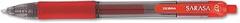 Zebra 46830 Sarasa Retractable Gel Pen, Red Ink, Medium, Dozen