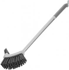 Milisten Toilet Cleaning Brush with Long Handle White Toilet Rim Brush for Bathroom Use for Deep Bowl Cleaning and Hygiene Maintenance