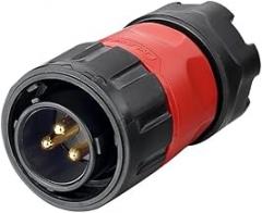 M20 2/3/4/7/9-pin Cable Electronic Wire-to-Board PBT Plastic Panel 12V 5A-20A(3-pin Plug)