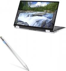 BoxWave Stylus Pen Compatible with Dell Latitude 7400 2-in-1 - AccuPoint Active Stylus, Electronic Stylus with Ultra Fine Tip - Metallic Silver