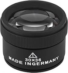 30X Portable Pocket Reading Magnifier, Optics Loupes Mini Desk Magnifier Loop Microscope Magnifying Glass Lens for Jeweler Stamps Maps Antiques Magazines Electronics